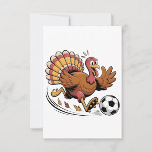 Türkei Fußball-Erntedank Sportliebhaber Dankeskarte