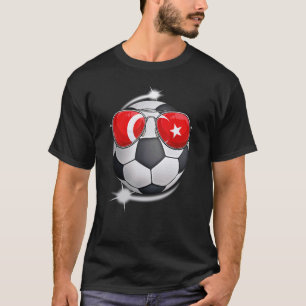 Türkei Fußball Fan Sunglass Fußball Turk T-Shirt