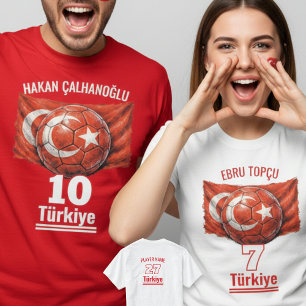 Türkei Fußball Nationalflagge Erbe Fußball T-Shirt
