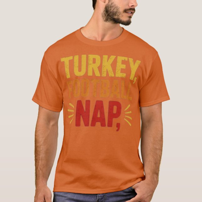 Türkei, Fußball, Nickerchen Funny Erntedank T-Shirt (Vorderseite)