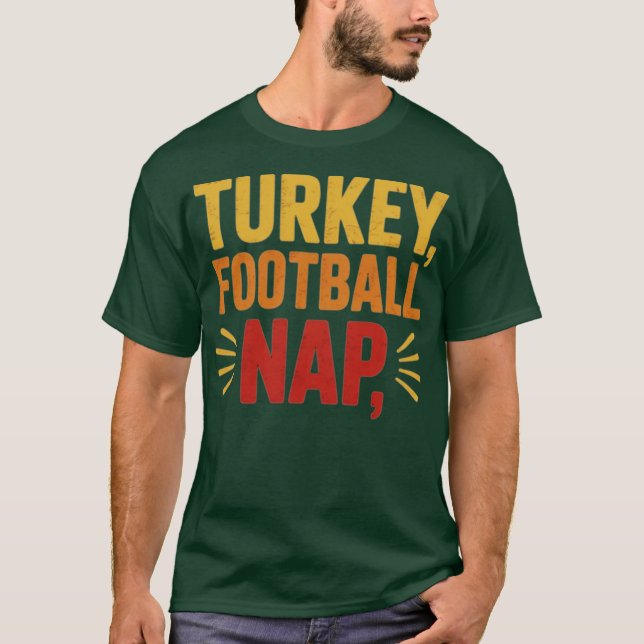 Türkei, Fußball, Nickerchen Funny Erntedank T-Shirt (Vorderseite)