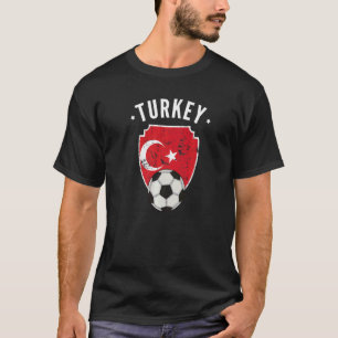 Türkei Fußball Türkei Flaggenfußball Türkischer St T-Shirt