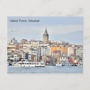 Türkei Galata Tower Istanbul Postcard Postkarte