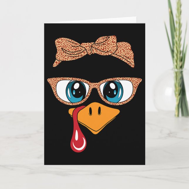 Türkei gegenüber Eyelashes Leopard Gles Funny Than Karte (Vorderseite)