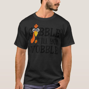 Türkei Gesicht Grafik Matching Erntedank Gobble W T-Shirt