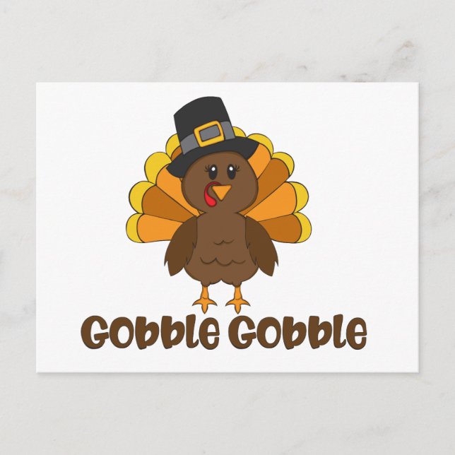 Türkei Gobble Gobble Postkarte (Vorderseite)