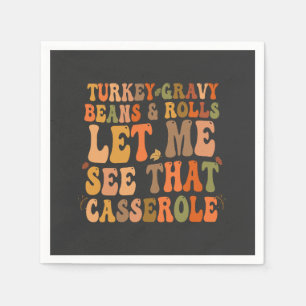 Türkei Gravy Beans & Rolls Lass mir sehen, dass He Serviette