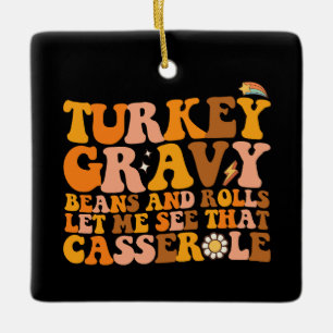 Türkei Gravy Bohnen und Rollen Ließ mir sehen, das Keramikornament