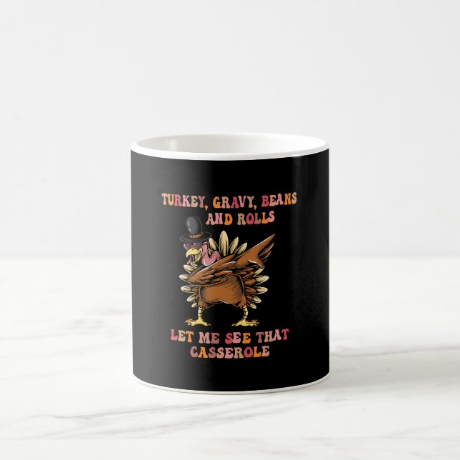 Türkei Gravy Bohnen und Rolls Gelassen Kaffeetasse (Mittel)