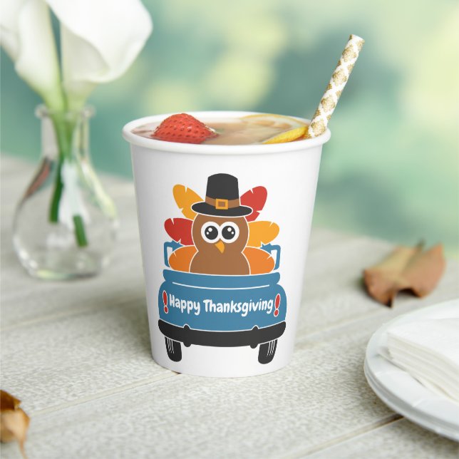 Türkei im Erntedank eines Autos Pappbecher (In Situ)