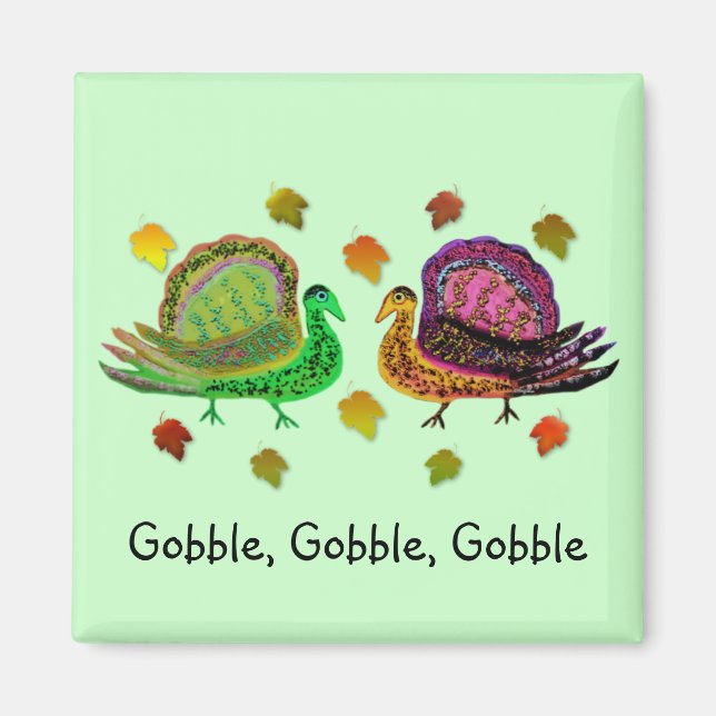 Türkei in den Herbstlauben Magnete (Vorne)