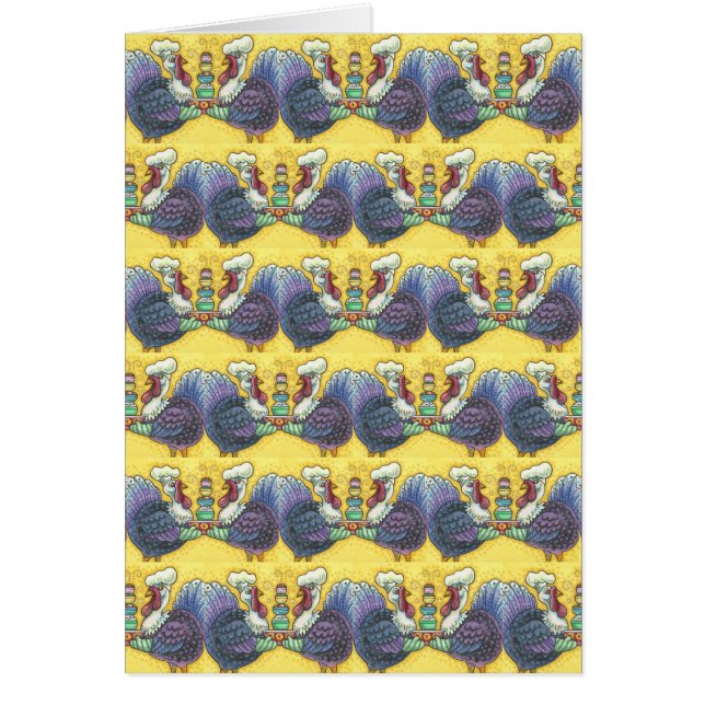 TÜRKEI IN KÜCHEN ERNTEDANK GREETING CARD Vers (Vorne)