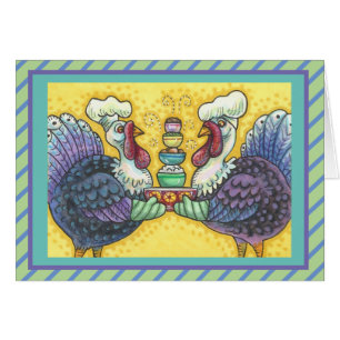 TÜRKEI IN KÜCHEN ERNTEDANK GREETING CARD Vers