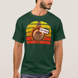 Türkei isst Pizza Erntedank Kinder Vintag Thanksg T-Shirt