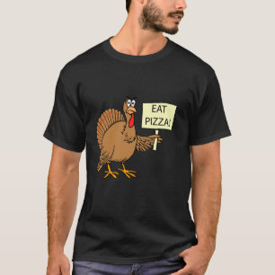 Türkei isst Pizza Kinder Erwachsene Veganes Funny T-Shirt