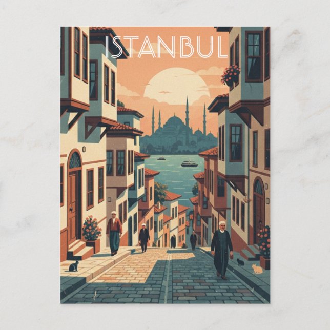 Türkei Istanbul Blaue Moschee Postkarte (Vorderseite)