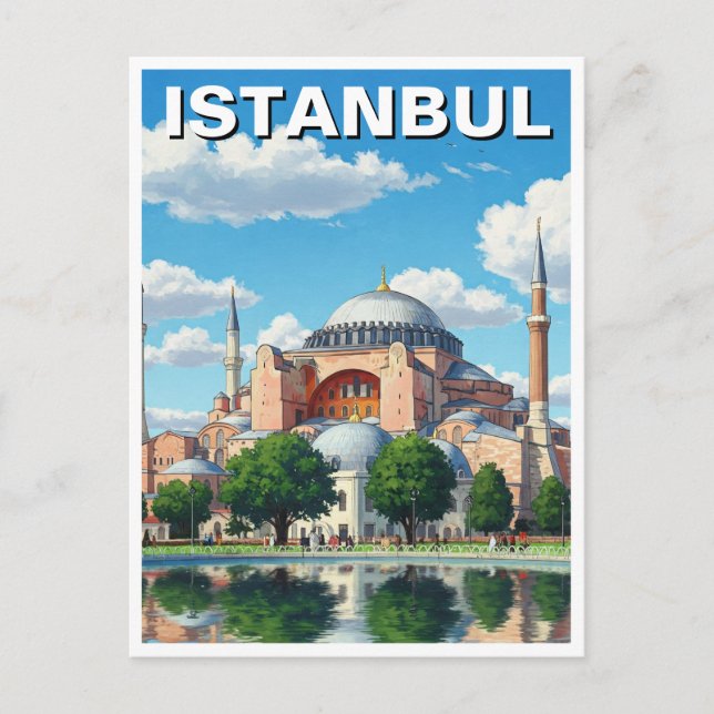 Türkei Istanbul Hagia Sophia Postkarte (Vorderseite)