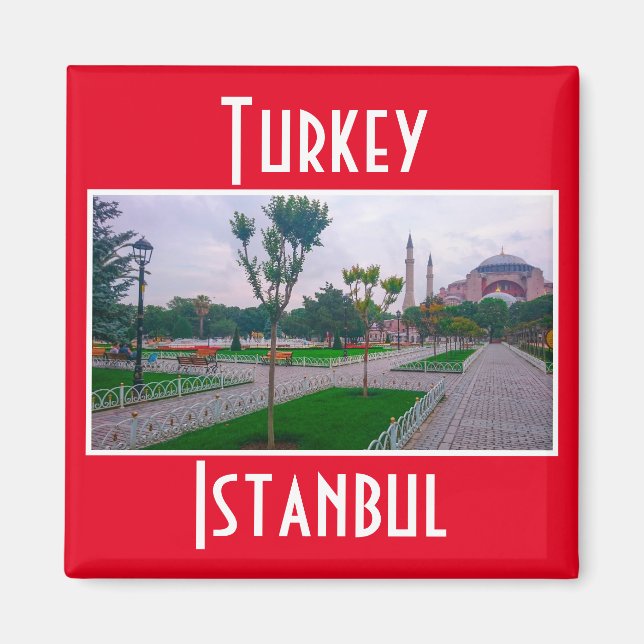 Türkei Istanbul Stadtarchitektur Hagia Sophia Magnet (Vorne)