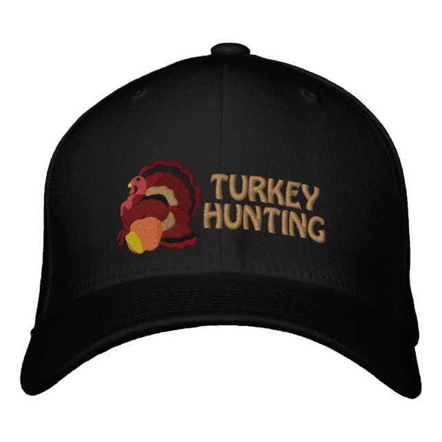 Türkei Jagd bestickte Hülle - individuell anpassba Baseballkappe (Vorderseite)