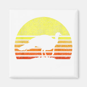 Türkei Jagd Retro Sunset Upland Bird Hunter als Magnet