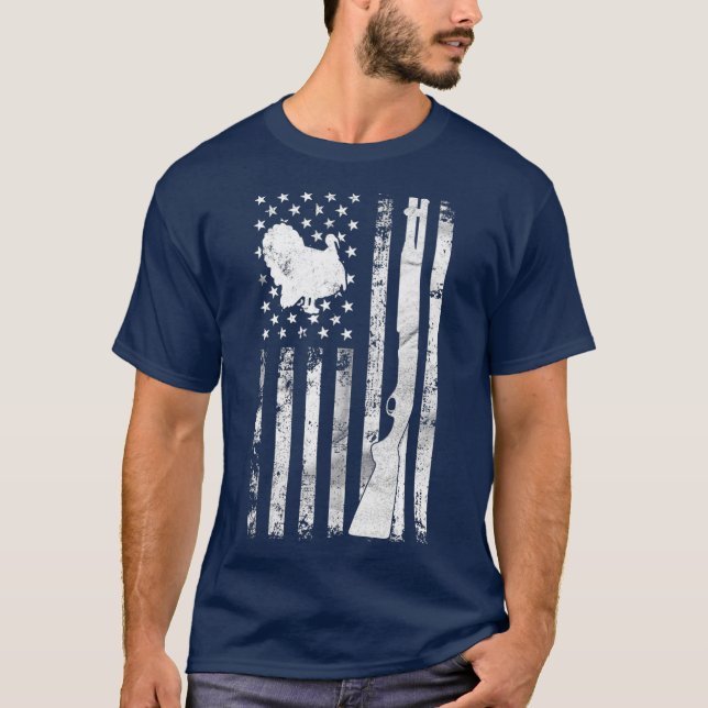 Türkei Jagdflagge für Jäger Jagdgeschenke T-Shirt (Vorderseite)