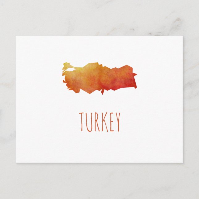 Türkei-Karte Postkarte (Vorderseite)
