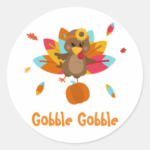 Türkei Klassischer Rundaufkleber Herbst Türkei Auf Runder Aufkleber