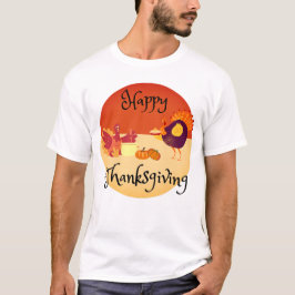 Türkei Kochen auf einem glücklichen Thanksgiving-T T-Shirt