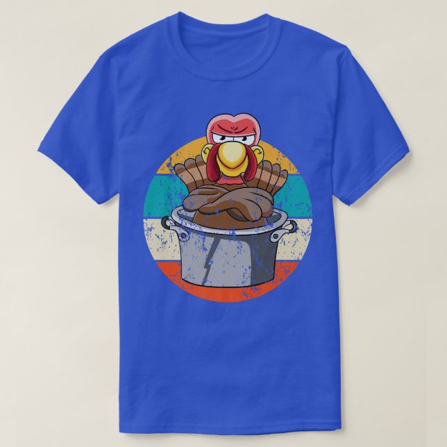 Türkei Kochen Pot Funny Vintag Retro T-Shirt (Design vorne)