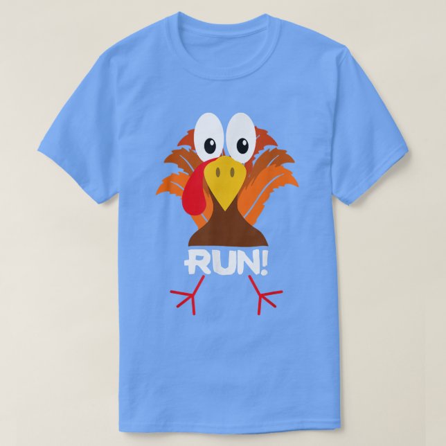 Türkei Kostüm Erwachsene läuft Gesicht Türkei Trot T-Shirt (Design vorne)