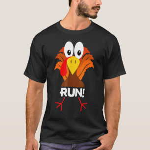 Türkei Kostüm Erwachsene läuft Gesicht Türkei Trot T-Shirt