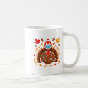 Türkei Krankenschwester Erntedank Scrub Tops Fraue Kaffeetasse