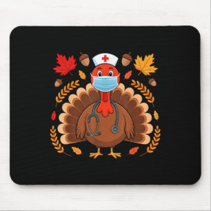 Türkei Krankenschwester Erntedank Scrub Tops Fraue Mousepad