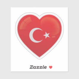 Türkei Liebe-Symbol Aufkleber