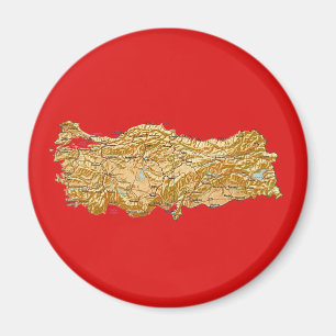 Türkei Map Magnet