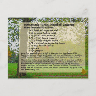 Türkei Meatball Casserole Postcard Postkarte