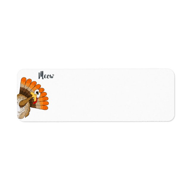 Türkei Meow Address Labels (Vorne)