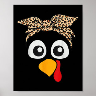 Türkei mit Leopard Kopf Frauen Erntedank Pil Poster