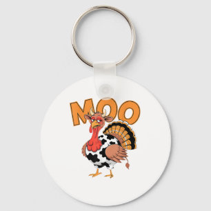 Türkei Moo Cow Kostüm Funny Erntedank Türkei D Schlüsselanhänger