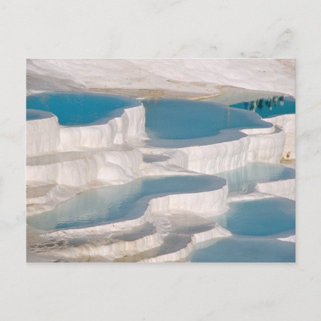 Türkei, Pamukkale Cotton Castle). Postkarte (Vorderseite)