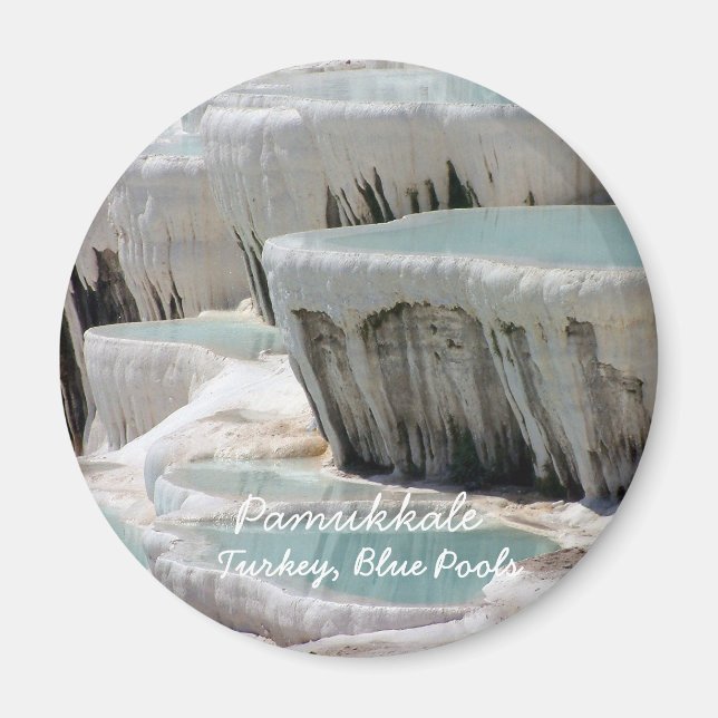 Türkei, Pamukkale, Römische Pools (Magnet) Magnet (Vorne)