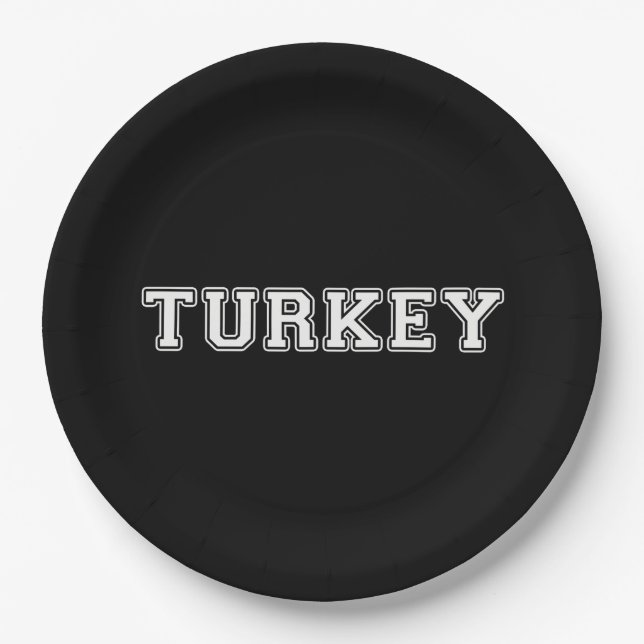 Türkei Pappteller (Vorderseite)