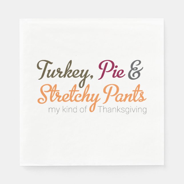 Türkei, Pie und Stretchy Pants Serviette (Vorderseite)