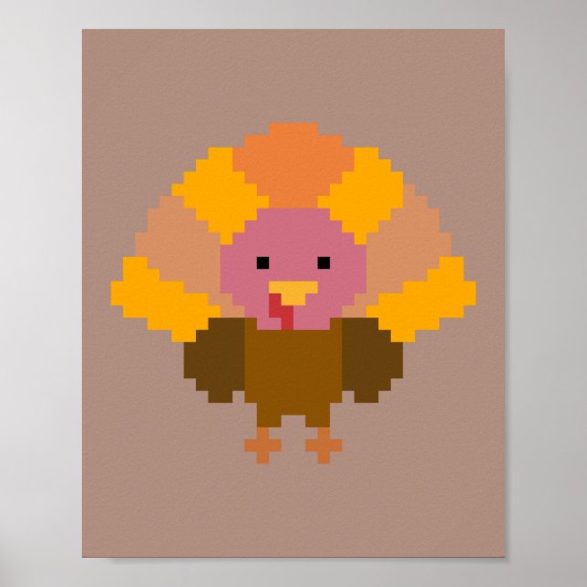Türkei - Pixel Art Poster (Vorne)