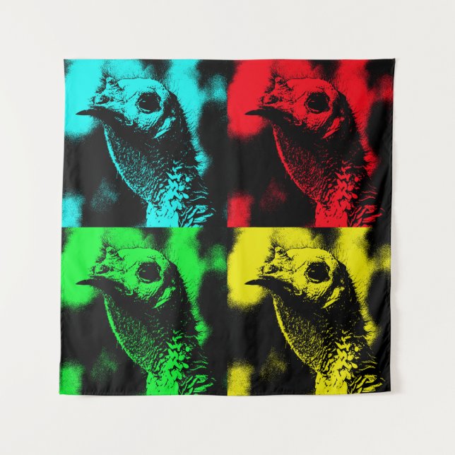 TÜRKEI POP ART TAPESTRY WANDTEPPICH (Vorderseite)