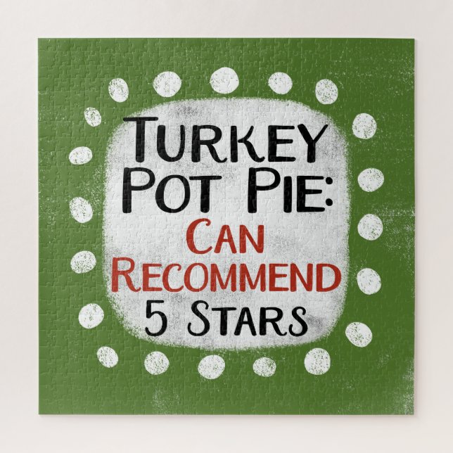 Türkei Pot Pie Review 5 Stars Jigsaw Puzzle (Vertikal)