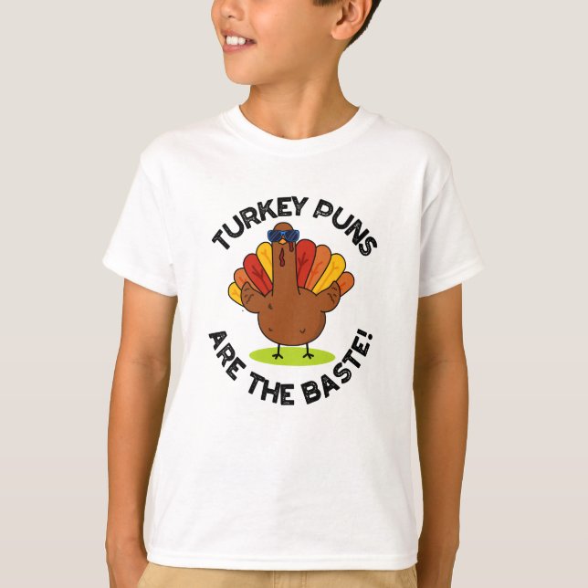 Türkei Puns sind die Baste Funny Food Puff T-Shirt (Vorderseite)