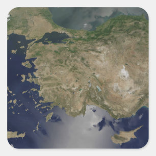 Türkei Quadratischer Aufkleber