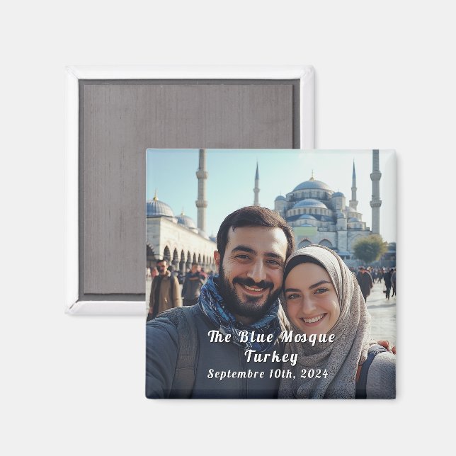Türkei Reisen Custom Foto Souvenir Magnet (Vorderseite/Rückseite)