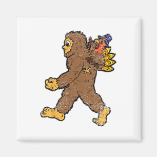 Türkei Reiten Bigfoot Erntedank Day Funny Sasqu Magnet